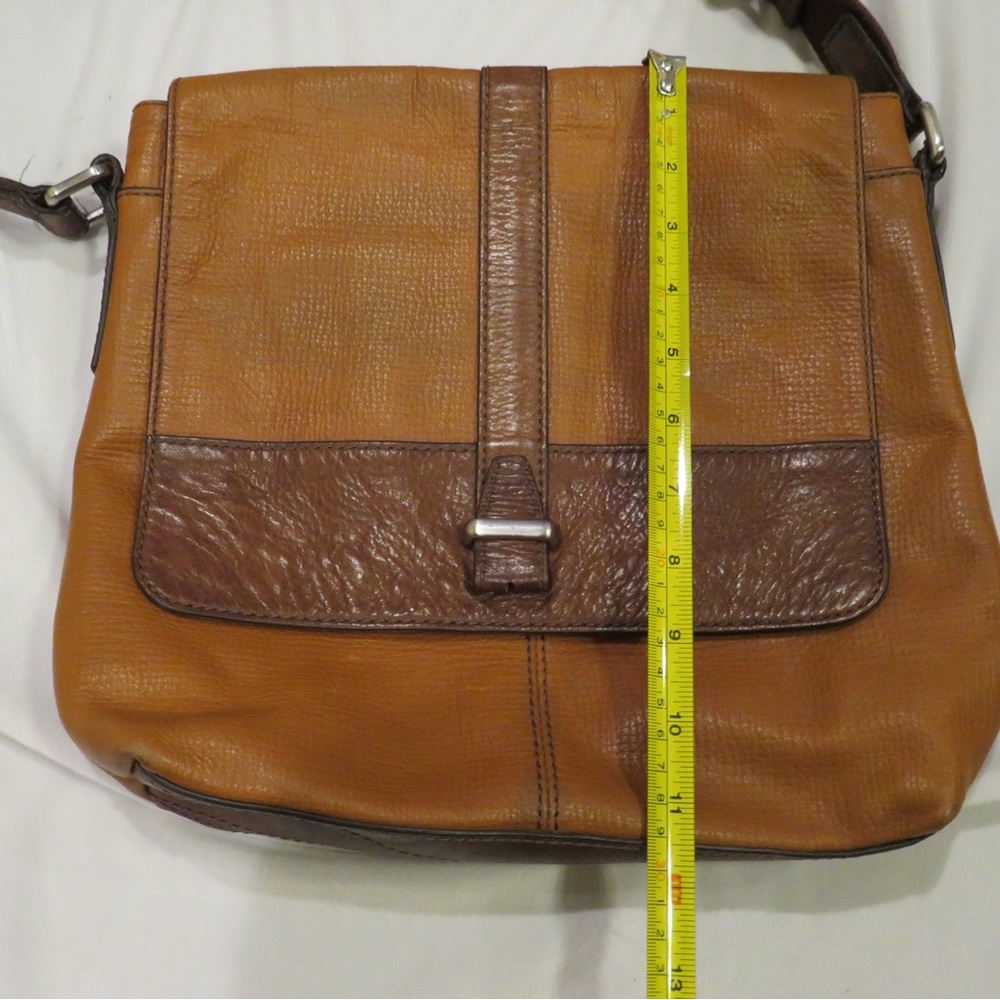 Fossil Brown Messenger Bag with Nylon adjustable strap - Picture 16 of 16